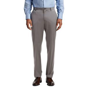 Mode of One Mens Gray Solid Dressy Slim Fit Trouser Pants NWT